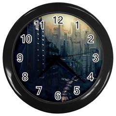 Apocalypse Post Apocalyptic Wall Clock (black) by Sudhe