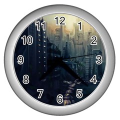 Apocalypse Post Apocalyptic Wall Clock (silver) by Sudhe