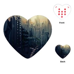 Apocalypse Post Apocalyptic Playing Cards Single Design (heart) by Sudhe