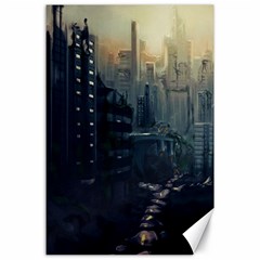 Apocalypse Post Apocalyptic Canvas 24  X 36  by Sudhe