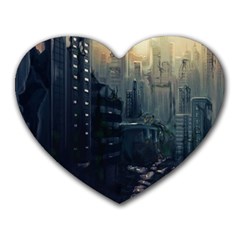 Apocalypse Post Apocalyptic Heart Mousepads by Sudhe