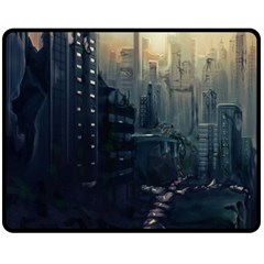 Apocalypse Post Apocalyptic Double Sided Fleece Blanket (medium)  by Sudhe