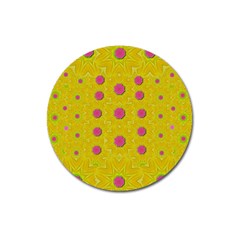 Bloom On In  The Sunshine Decorative Magnet 3  (round) by pepitasart