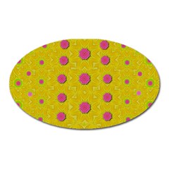 Bloom On In  The Sunshine Decorative Oval Magnet