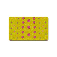 Bloom On In  The Sunshine Decorative Magnet (name Card) by pepitasart