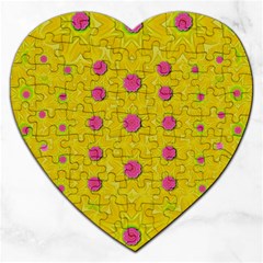 Bloom On In  The Sunshine Decorative Jigsaw Puzzle (Heart)