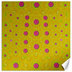 Bloom On In  The Sunshine Decorative Canvas 16  x 16 