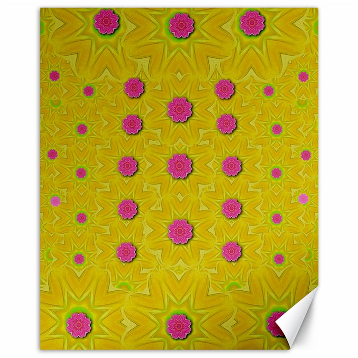 Bloom On In  The Sunshine Decorative Canvas 11  x 14 