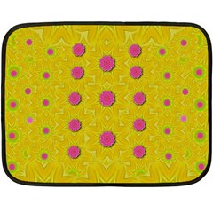 Bloom On In  The Sunshine Decorative Double Sided Fleece Blanket (Mini) 