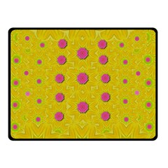 Bloom On In  The Sunshine Decorative Double Sided Fleece Blanket (small)  by pepitasart