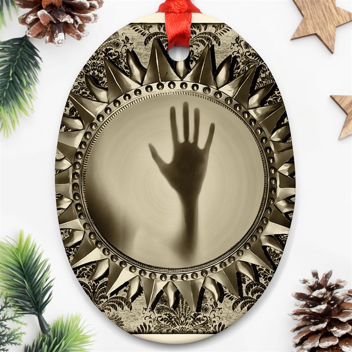 Mirror Mirror Of Souls Magic Mirror Ornament (Oval)