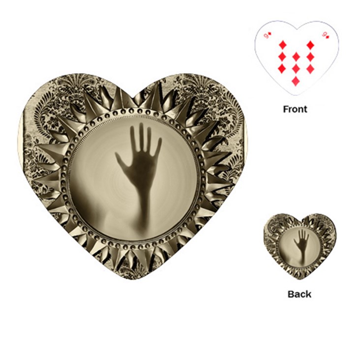 Mirror Mirror Of Souls Magic Mirror Playing Cards Single Design (Heart)