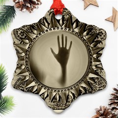 Mirror Mirror Of Souls Magic Mirror Snowflake Ornament (two Sides) by Sudhe