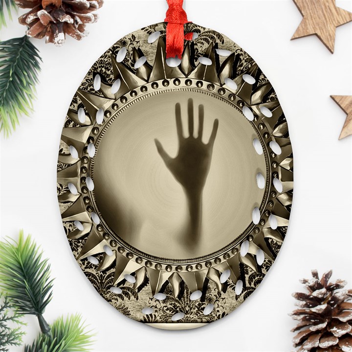 Mirror Mirror Of Souls Magic Mirror Ornament (Oval Filigree)