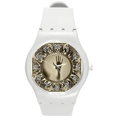 Mirror Mirror Of Souls Magic Mirror Round Plastic Sport Watch (M)