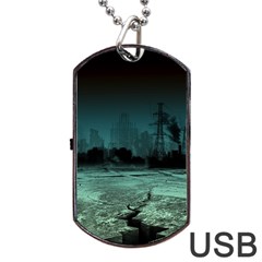 Industry Setting World Urban Dog Tag Usb Flash (one Side) by Sudhe