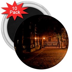 City Night Dark Architecture Lamps 3  Magnets (10 Pack)  by Sudhe