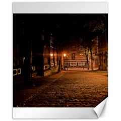 City Night Dark Architecture Lamps Canvas 16  X 20  by Sudhe