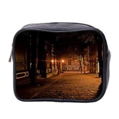 City Night Dark Architecture Lamps Mini Toiletries Bag (two Sides) by Sudhe