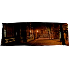 City Night Dark Architecture Lamps Body Pillow Case (dakimakura) by Sudhe