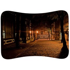 City Night Dark Architecture Lamps Velour Seat Head Rest Cushion by Sudhe