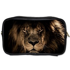 African Lion Wildcat Mane Closeup Toiletries Bag (two Sides) by Sudhe