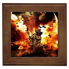 War Venue War Apocalypse Framed Tile by Sudhe