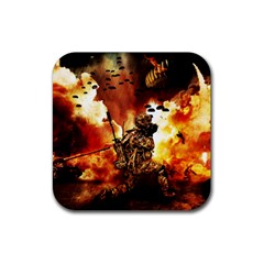 War Venue War Apocalypse Rubber Coaster (square)  by Sudhe