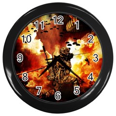 War Venue War Apocalypse Wall Clock (black) by Sudhe