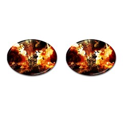 War Venue War Apocalypse Cufflinks (oval) by Sudhe