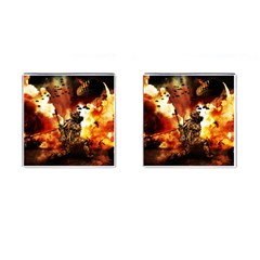 War Venue War Apocalypse Cufflinks (square) by Sudhe