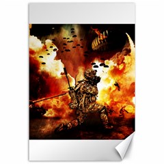 War Venue War Apocalypse Canvas 24  X 36  by Sudhe