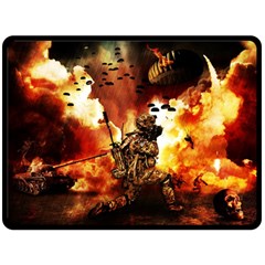 War Venue War Apocalypse Fleece Blanket (large)  by Sudhe