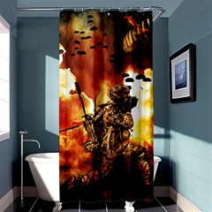 War Venue War Apocalypse Shower Curtain 36  X 72  (stall)  by Sudhe