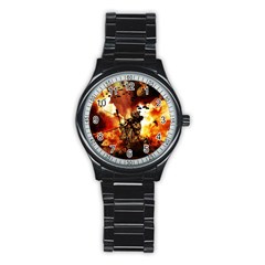 War Venue War Apocalypse Stainless Steel Round Watch by Sudhe