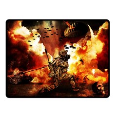 War Venue War Apocalypse Double Sided Fleece Blanket (small)  by Sudhe