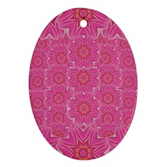 Bloom On In  The Soft Sunshine Decorative Oval Ornament (Two Sides)