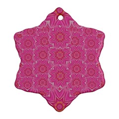 Bloom On In  The Soft Sunshine Decorative Snowflake Ornament (Two Sides)