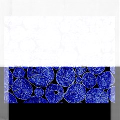 Neon Abstract Cobalt Blue Wood Rectangular Jigsaw Puzzl by Bajindul