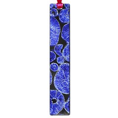 Neon Abstract Cobalt Blue Wood Large Book Marks by Bajindul