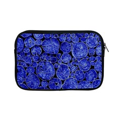 Neon Abstract Cobalt Blue Wood Apple Ipad Mini Zipper Cases by Bajindul