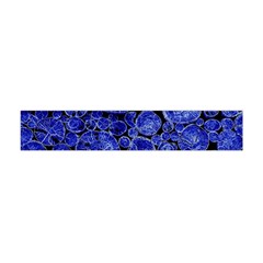 Neon Abstract Cobalt Blue Wood Flano Scarf (mini) by Bajindul