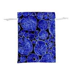 Neon Abstract Cobalt Blue Wood Lightweight Drawstring Pouch (s) by Bajindul