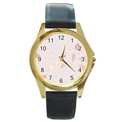 Blank Color Round Gold Metal Watch by HermanTelo