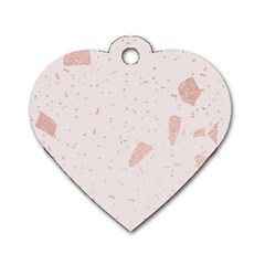 Blank Color Dog Tag Heart (two Sides)