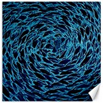 Neon Abstract Surface Texture Blue Canvas 12  x 12  11.4 x11.56  Canvas - 1