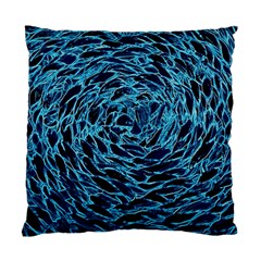 Neon Abstract Surface Texture Blue Standard Cushion Case (two Sides)