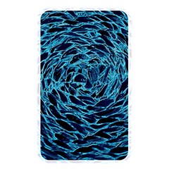 Neon Abstract Surface Texture Blue Memory Card Reader (rectangular)