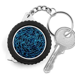 Neon Abstract Surface Texture Blue Measuring Tape