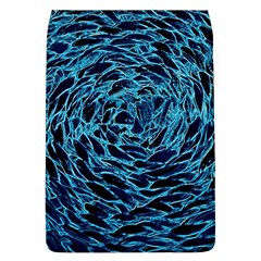 Neon Abstract Surface Texture Blue Removable Flap Cover (l) by HermanTelo